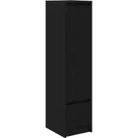 vidaXL Highboard Schwarz Eichen-Optik 29,5x34x119,5 cm Holzwerkstoff