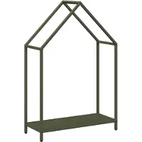 vidaXL Brennholzregal Olivgrün 60x25x90 cm Kaltgewalzter Stahl