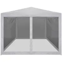 vidaXL Partyzelt mit 4 Mesh-Seitenwänden 4 x 3 m - Pavillons & Partyzelte