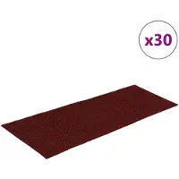 vidaXL Stufenmatten Selbstklebend 30 Stk. 60x25 cm Bordeauxrot Rechteckig