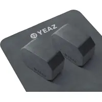 Yeaz Yogablock "Set - Yoga-Blöcke & Handtuch NEXT LEVEL", schwarz, Yogakissen, Yogablock