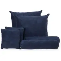 MeinBett Deko-Kissenset 6-teilig Pembroke , blau , Maße (cm): B: 90 H: 80 T: 65.0