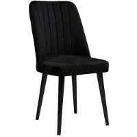 Skye Decor , Polo - Black, Stuhlset (2 Stück), Schwarz, 100 % MDF, 46 x 45 x 92 cm