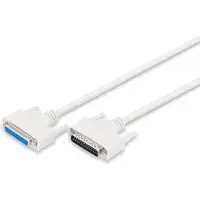 Digitus ASSMANN Datatransfer Verlängerungskabel D-Sub25 St/Bu 2,0m Seriell/Parallel vergossen be