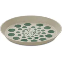 Koziol Dessertteller "CONNECT MONSTERA DOTS", (Set), recycelbar + aus biozirkulärem Material, 20,5 cm