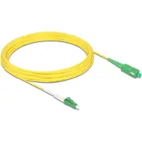 DeLOCK - Netzwerkkabel - LC/APC (M) zu SC/APC (M) - 10 m - 2 mm - Glasfaser - Simplex - 9/125 Mikrometer - G.657.A/OS2 - halogenfrei - Gelb