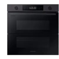 Samsung Dual Cook FlexTM Einbaubackofen, 60 cm, 76 l, A+*, Pyrolyse, Schwarz, Serie 4, NV7B4550UDB/U1