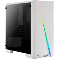 Aerocool Cylon Mini, Mini Tower, PC, Weiß, micro ATX, Mini-ITX, Stahl, Blau, Grün, Rot