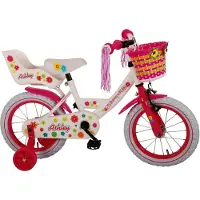 Volare | Kinderfahrrad | 14 Zoll | Mädchen | Weiß