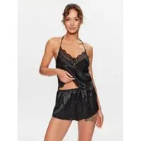 Hunkemoller Pyjama-T-Shirt 203223 Schwarz Comfortable Fit
