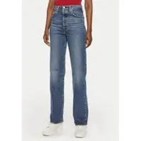 Levi's Ribcage Full Length Jeans Dark Indigo Größe: W32L34 | Straight Jeans Outlet | Damen | Blau