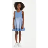 Tommy Hilfiger Sommerkleid KG0KG07935 Blau Regular Fit
