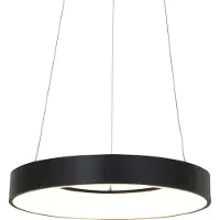 Steinhauer Ringlede LED-Pendelleuchte-Schwarz-mit LED (2700K)