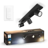 Philips Hue Runner Aufbauspot White Ambiance - 3 Spots - Schwarz + Dimmer