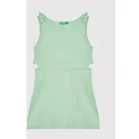 United Colors of Benetton Sommerkleid 3HCGCV005 Grün Regular Fit
