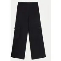 GUESS Stoffhose J4BB08 Z2V42 Schwarz Relaxed Fit