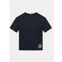 Tommy Hilfiger T-Shirt Crest Logo KB0KB08675 D Dunkelblau Regular Fit