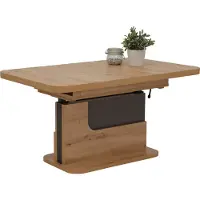 Die Möbelfundgrube Couchtisch Artisan Eiche - anthrazit 110 x 70 cm - HERBERT
