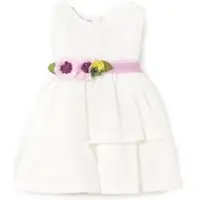 Mayoral Elegantes Kleid 1911 Weiß Regular Fit