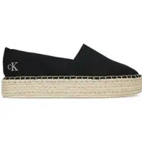 Calvin Klein Jeans Espadrilles Flatform Esdparille Mg/Hdw YW0YW01737 Schwarz