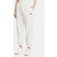 Calvin Klein Jeans Jogginghose Monologo LV047B235G Weiß Regular Fit