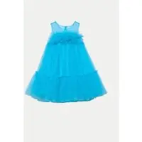 Abel & Lula Elegantes Kleid 5051 Türkisfarben Regular Fit