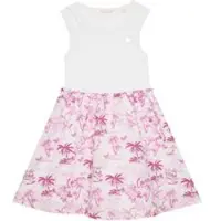 GUESS Kleid für den Alltag J5GK29 KCSQ4 Weiß Classic Fit