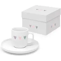 Paperproducts Design Espressotasse Farbige Herzen