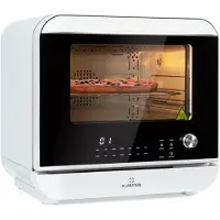 Klarstein 18 L Heißluftfritteuse, Airfryer mit Dampf- und Trocknungsfunktion, Schnelle Heissluftfriteuse XXL, Timer, 10 Programme, Air Fryer zum Luftfritieren, 2450W Fritteuse Heissluft ohne Fett