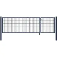 HOME DELUXE Doppelflügel Gartentor ADITUS anthrazit - 200 x 350 cm