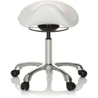 Hjh OFFICE ORTHO SIT - Arbeitsstuhl Arbeitshocker Weiß