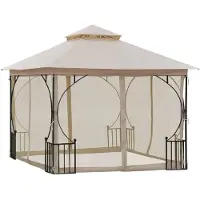 Sunny Tuinpaviljoen partytent met dubbel dak 3 x 3m