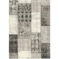 Floordirekt Indoor & Outdoor Teppich Coton pflegeleicht & beständig Grau 80x150 cm