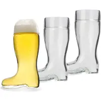 Stölzle Bierglas "Biergläser Stiefel 250 ml 3er Set transparent"