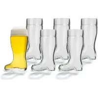 Stölzle 6x Oberglas Bierstiefel 0,5 l, geeicht