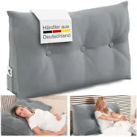 ELONEO Multi-Stützkissen Bett- und Rückenstützkissen mit Seitenfach & waschbarem Bezug 1 St