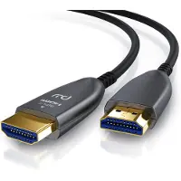 Primewire Ultra HD HDMI 2.0b Glasfaserkabel 3-fach geschirmt 4K / Full HD / 3D / ARC / High Speed mit Ethernet - 20m