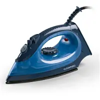 DS Produkte CLEAN Edition Dampfbügeleisen mit Keramiksohle + Temperatureinstellung + Selbstreinigungsfunktion - blau/dunkelblau