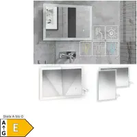 Vicco Badezimmerspiegel Weiß 60 x 40 cm, Model 38277
