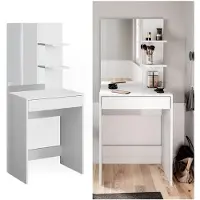 Vicco Schminktisch Isabelle Weiß 60 cm mit Spiegel, Model 34428