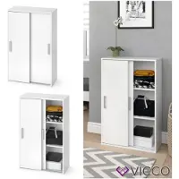 Vicco Kleiderschrank Falk Weiß 68 x 108.5 cm, Model 30290