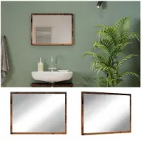 Vicco Badezimmerspiegel Kiko Eiche rustikal 45 x 60 cm, Model 40082