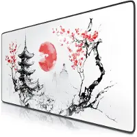 Titanwolf XXL Speed Gaming Mauspad Schwarz 900 x 400mm, XXL Mousepad, Tischunterlage Large Size, verbessert Präzision und Geschwindigkeit
