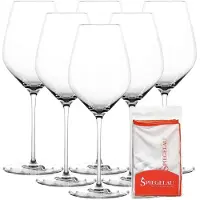 Spiegelau Weinglas "Universalgläser + Poliertuch Hi-Lite 510 ml 6er Set transparent"