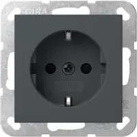 Gira SCHUKO-Steckd. SP o.Kr. SRK System 55 Anthrazit 438328