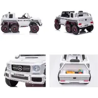 Es-toys Kinder Elektroauto Mercedes G63 AMG 6x6, EVA-Reifen, MP3, Fernbedienung