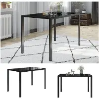Vicco Esstisch Grand Schwarz 120 x 70 cm, Model 40744