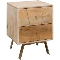 KADIMA DESIGN Nachtkonsole | Mango, 40x56x40cm, Schubladen | Gr.: onesize
