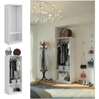 Vicco Kleiderschrank Elmo Weiß 80 x 200 cm, Model 50199