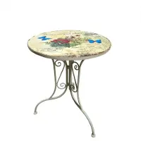 HTI Metalltisch Flowers and Plants